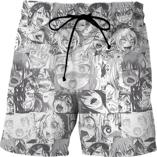 New Summer Anime 3D Printing Beach Mens Pants Fashion Casual Oversized shorts for men Plus Size 4XL