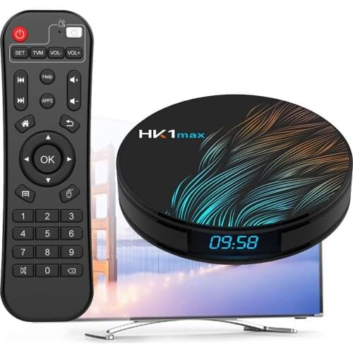 New 2021 Mini Smart TV Box Android 9.0 2.4G/5G Wifi HK1 MAX RK3318 Quad-Core BT 4.0 Set Top Box Media Player 4G 64G Dropshipping