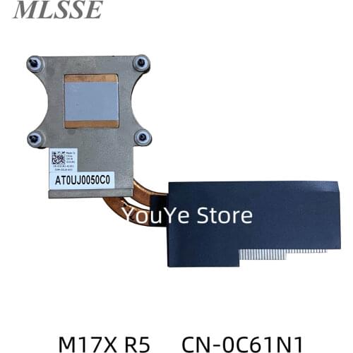 New Original For DELL ALIENWAR 17 M17X R5 CPU Heatsink Assembly Radiator Cooler AT0UJ0050F0 0C61N1 C61N1 100% Test Fast Ship