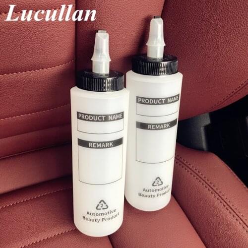 Lucullan Car Care Wax Bottle 250ML Squeeze Head Portable HDPE Auto Wax Dispenser Detailing Tool Bottle