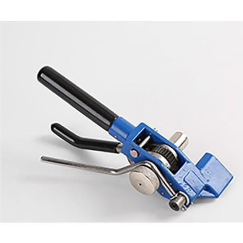 Stainless Steel Cable Tie Pliers Gear Packing Machine Width 4.6-24mm Thickness 0-1.2mm Steel Cable Tie Tightening Hand Tools