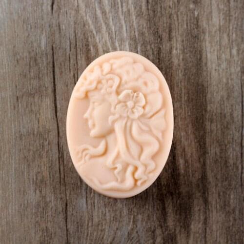Nicole Oval Soap Mold Gypsum Figures Silicone Moulds Handmade Creative Craft Tool