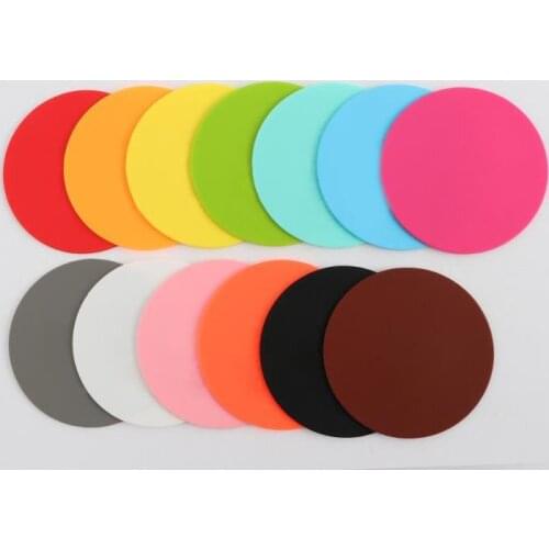 Silicone Mug Coaster Round Drink Mats Insulation Non-slip Pad for Home Party Bar Restaurant Silicone Coasters SN279