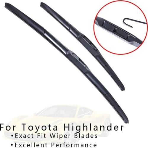 Winshield Wipers Blade For Cars for Toyota Highlander Model Year from 2000 to 2016 windscreen wiper car Accessories