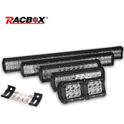 4 7 9 12 17 20 inch Offroad Barra De LED Bar Dual Row LED Light Bar Flood Spot Combo Beam Foglight 12V 24V LED Light Motocycle
