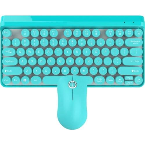 2.4G Wireless Keyboard Punk Key Ultra-thin Mouse Keyboard Set