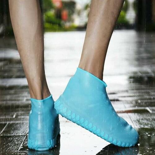 Copriscarpe impermeabili Reusable Shoe Covers Dustproof Rain Cover Winter Step In Shoe Waterproof Silicone Shoe Covers Non-Slip
