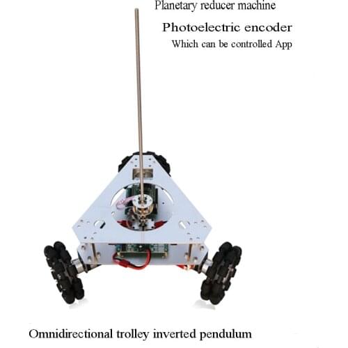 Omni-directional trolley inverted pendulum omni-directional movement test platform first order new plane inverted pendulum