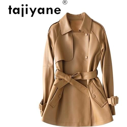 Tajiyane 2021 Real Leather Clothes for Women Ladies Genuine Sheepskin Jackets Woman 100% Sheep Skin Coats Mujer Chaqueta TN1936