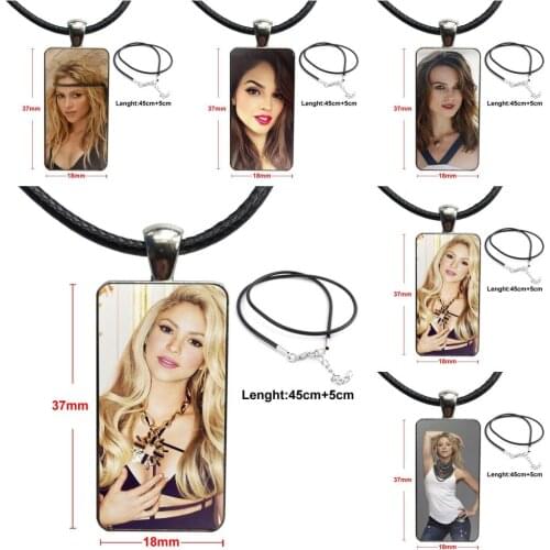 For Women Party Glass Pendant Galaxy Pendant Necklace Women Steel Plated Necklaces Jewelry The Sexy Lady Beauty Shakira