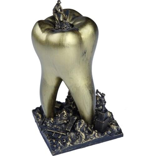 1pcs Dentist Gift Resin Crafts Toys Dental Teeth Handicraft Dental Clinic Decoration Furnishing Articles Creative Sculpture