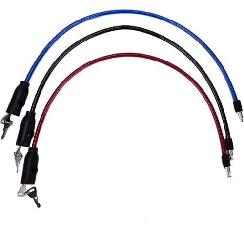 1pc Cycling 8x640mm Cable Anti-Theft Bike Bicycle Scooter Safety Lock With 2 Key