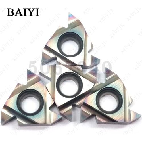 10pcs 16IR AG55 P8090U carbide insert Thread turning tool cutting insert Turning tool blade 16IR AG55 cnc machine Tungsten