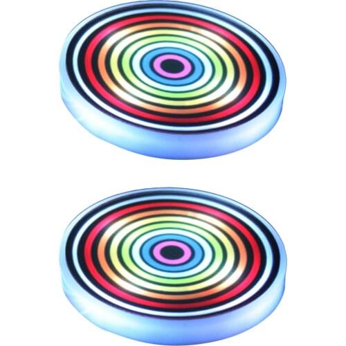 2 Pcs 3 Light Modes Car LED Cup Holder Light Mats Car Coasters Bottle Atmosphere Light Backlight LED Cup Holder Pads