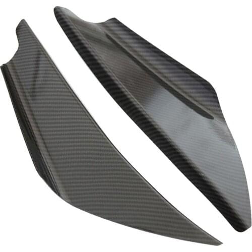 4pcs General Carbon Fiber Car Bumper Splitter Fins Body Spoiler Trim Canards