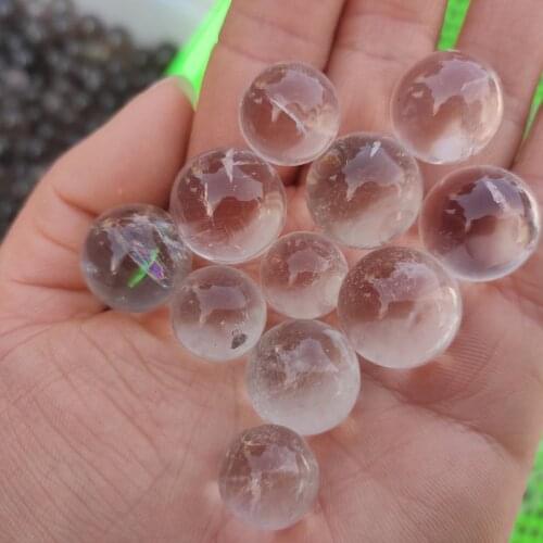 5pcs Rare 100% Natural Clear White Crystal Ball Sphere Healing Decoration Natural Quartz Crystals
