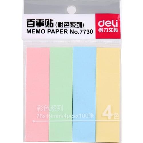 7730 Note Papers 76*19mm Notes notepad memo sheets stationery cute sticky notes