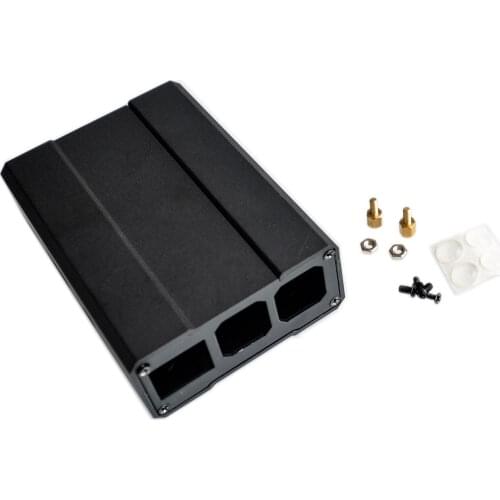 Raspberry Pi 3 Aluminum Case Black Case Metal Enclosure Compatible with RPI 3 Raspberry Pi 2 Model B B