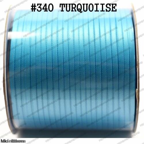 500 yards/Roll 3mm Double Face Satin Ribbon Solid Color Satin Ribbon DIY Handmade Hair Accessories #340 Turquoise