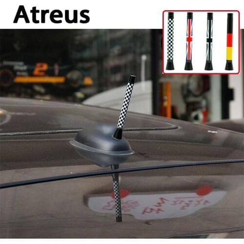 Atreus Flag For VW polo passat b5 b6 Mazda 3 6 cx-5 Toyota corolla Ford focus 2 3 Car Roof Aerial FM AM Fin Radio Signal Antenna