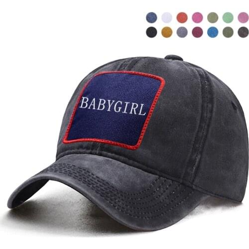Babygirl Letter Printed Baseball Cap Dad Trucker Hat Women Ponytail Berets Bone Caps Casquette Snapback Gorras Boinas Sun Hats