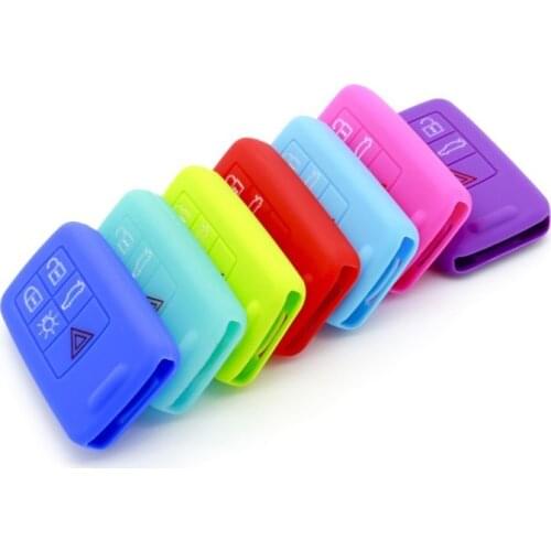 Silicone Car Key Case Cover Auto Flip Remote Key Skin Shell Holder for Volvo S60 S70 S80 S90 V60 XC60 XC70 V40 V50 V60 C30 V70