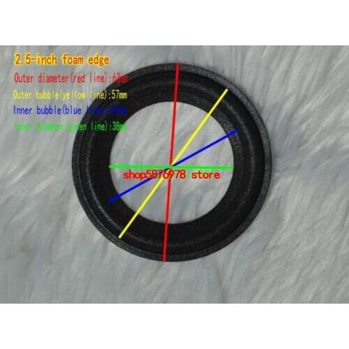 1pcs 2.5/3/3.5" inch Speaker Foam Edge Speaker Surround Home Audio Repair parts