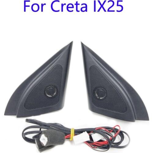 For Hyundai ix25 CRETA speakers tweeter car-styling Audio trumpet head speaker ABS material triangle speakers tweeter
