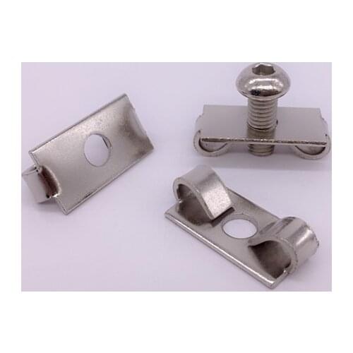 Elastic fastener 40 aluminum parts aluminium section connector 1set
