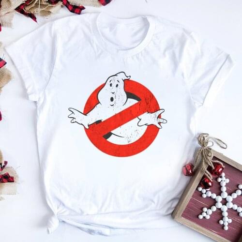 Ghostbusters Shirt 80S Movies T-shirt Ghostbusters Logo Graphic Tee Cute Ghost Buster Halloween T Shirt Funny Ghost Tops