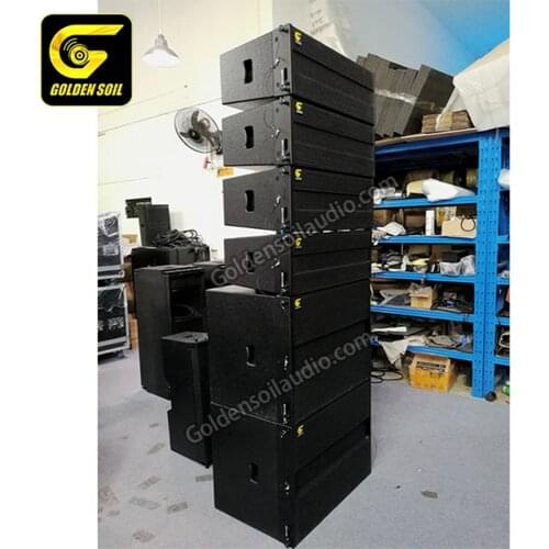 Goldensoil Audio LA-208 Dual 8 Inch Line Array Speaker Passive High Power Pro Audio System Two way Professional Sound System