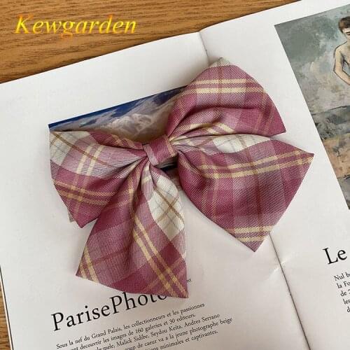 Kewgarden Versatile girl big bow hairpin child spring clip hair accessories 5pcs