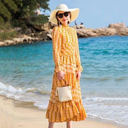 KXMZ Summer Silk Dresses