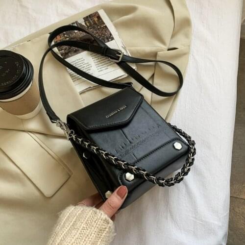 Fashion Small Square Bag 2021 Winter New Messenger Bag Mini Mobile Phone Bag Casual Shoulder Bag Small Handbag