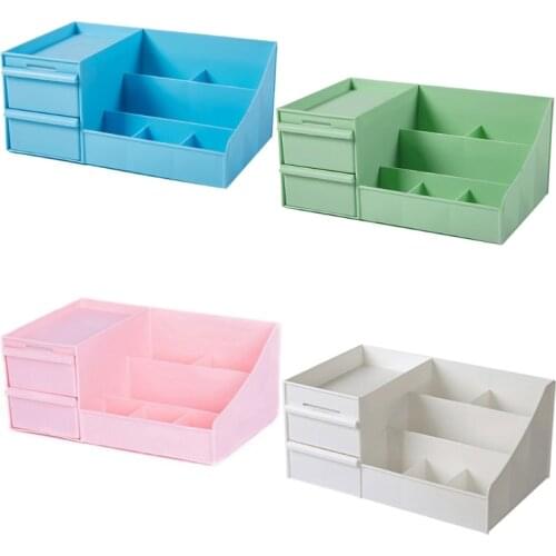 Desktop Cosmetic Storage Box Multi Grid Display Stand Makeup Organizer Desktop 94PF