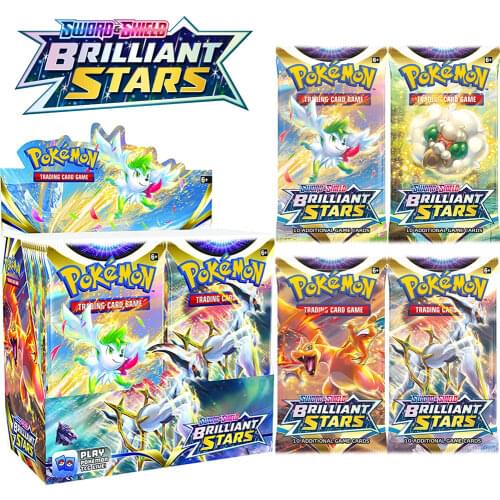2021 NEW 360Pcs Pokemon TCG: French And English Shining Fates Booster Box Trading Card Game Collection Toys