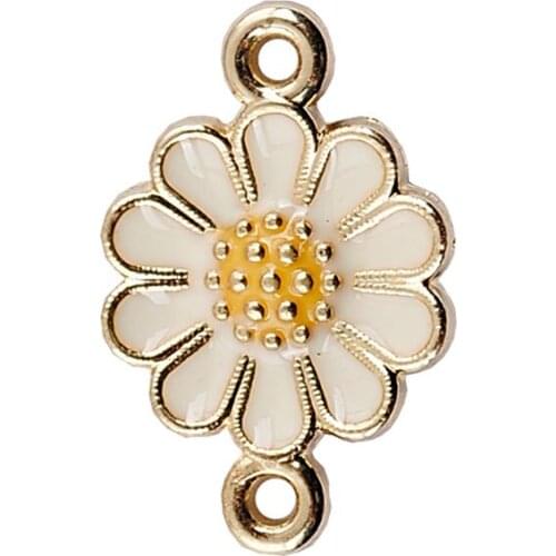 Genuine KC Plated Charms Cherry Flower Pendant Earrings Alloy Accessories