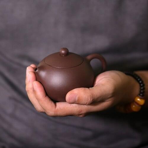 Yixing recommended small pure manual and old xi shi purple clay pot teapot famous teapot tea gift sets