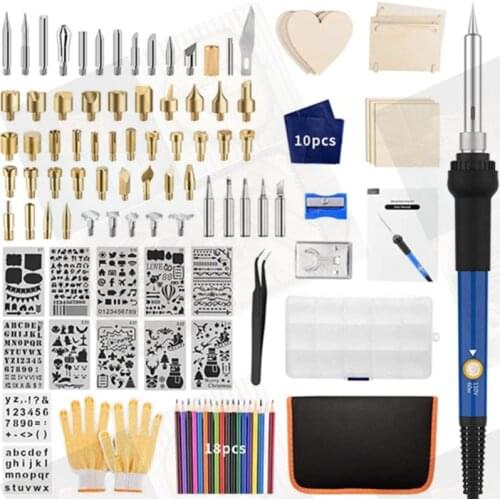 Wood burning DIY tool thermostat soldering iron 200-450 degrees DIY wood carving pumpkin leather embossing hot gourd tool