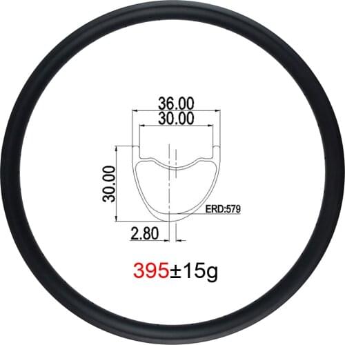 LIENGU 395g 29er 36mm Asymmetric MTB XC AM Hookless Carbon Rim 30mm Depth 29 Tubeless Bicycle Wheel 24H 28H 32H 36H
