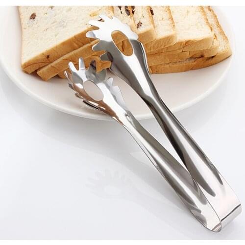 1PC Stainless Steel Spaghetti Bread Pasta Clip Clamp Cooking Tools Kitchen BBQ Tong Buffet Party Salad Catering Utensils KX 248
