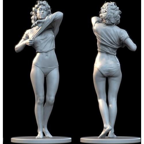 1/24 75mm 1/18 100mm Resin Model Kits Alien Heroine Unpainted No Color RW-251