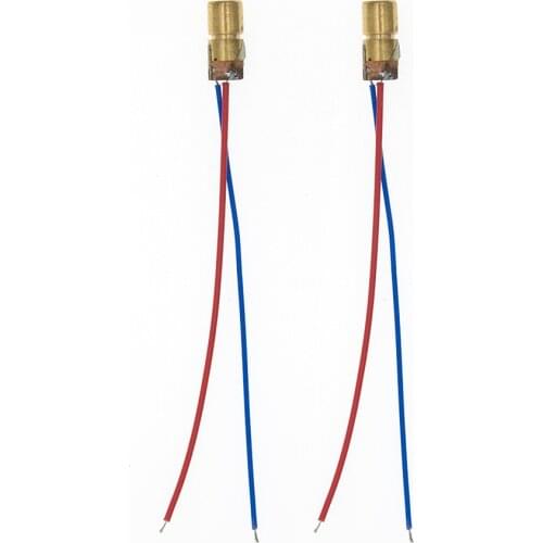 10PCS 5V 650nm 5mW Adjustable Laser Dot Diode Module Red Sight Copper Head Mini Laser Pointer