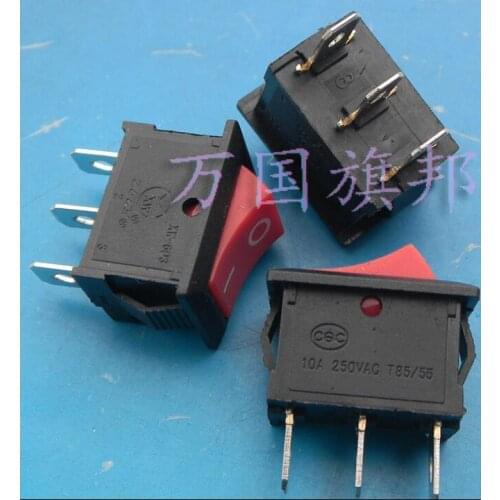 10A 250VAC 21*15mm 3P Rockey Switch / Ship switch with light