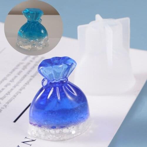 3PCS Wallet Shape Silicone Mould Goldfish Water Bag Epoxy Resin Mold Ornaments Doll Silicone Mold For Resin