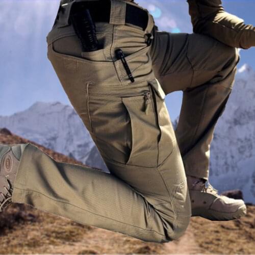 Military Tactical Pants Men Special Combat Trousers Multi-pocket Waterproof Wear-resistant Casual Training Overalls Men Pants