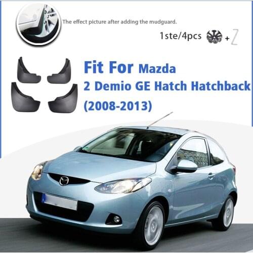 Mudguard For Mazda 2 Demio GE Hatch Hatchback 2008-2013 Front Rear 4pcs Mudflaps Mudguards Car Accessories Splash Guard Fender