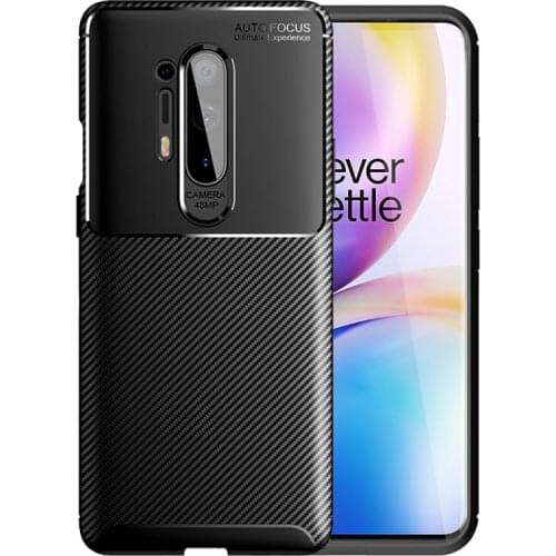For Cover OnePlus 8 Pro Case Carbon Fiber Soft Silicone Protective Phone Case For One Plus 8 Pro Cover For OnePlus 8 Pro Fundas