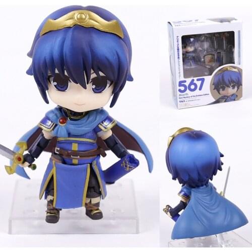 Marth 567 Fire Emblem Heroes New Mystery of the Emblem Edition Action Figure Cute Model Desktop Ornaments Doll Gift