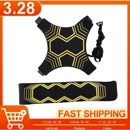 Soccer Ball Practice Belt Football Kick Training Belt Adjustable Trainer Train Equipment Practice Belt Hands Kids Adult Soccer